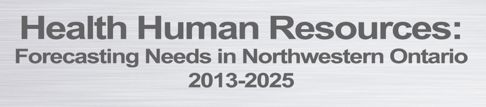 Health Human Resources Forecast - Full Report