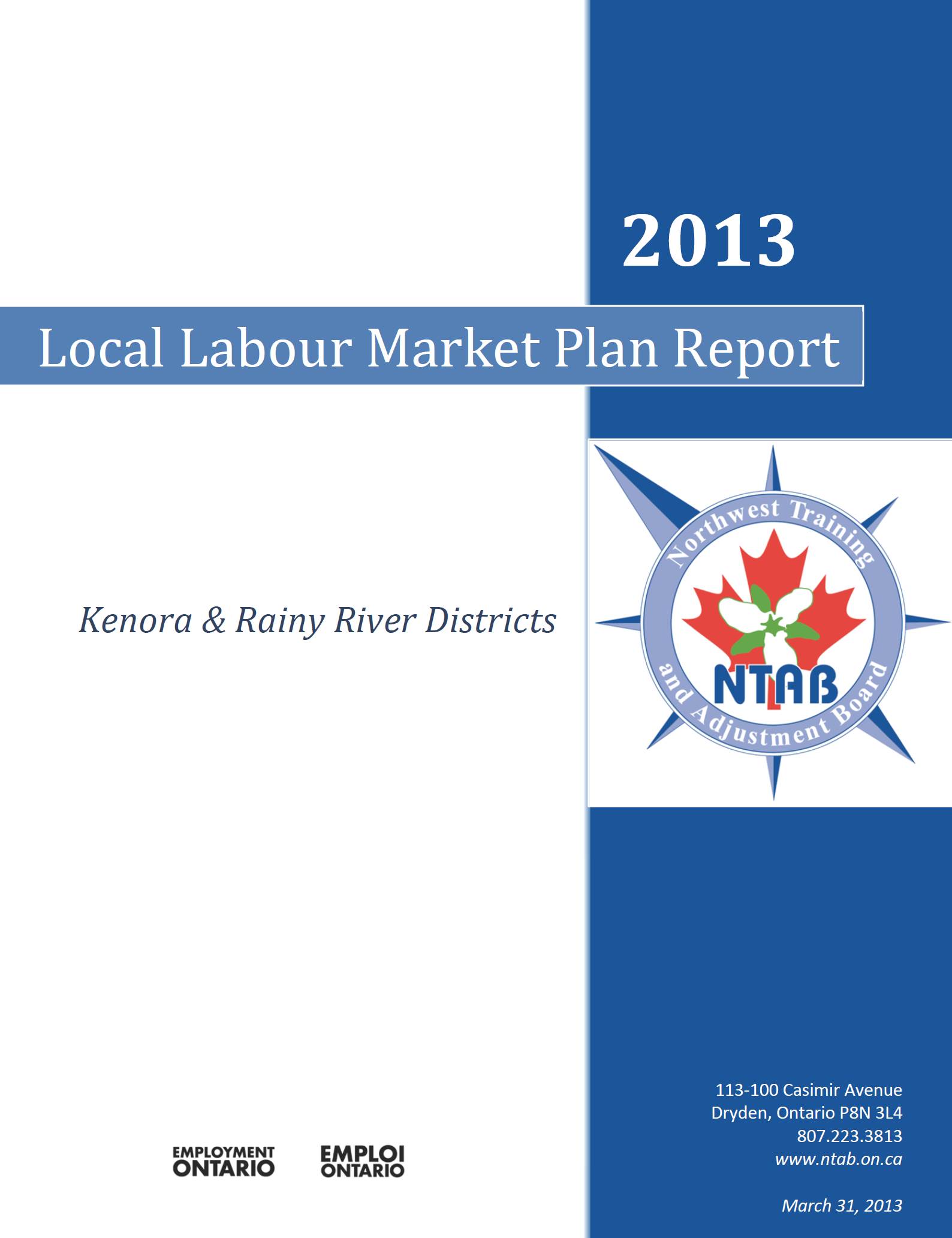 2013 Local Labour Market Plan - English - Full Report